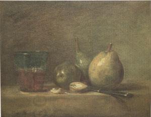 Jean Baptiste Simeon Chardin Pears Walnuts and a Glass of Wine (mk05) China oil painting art